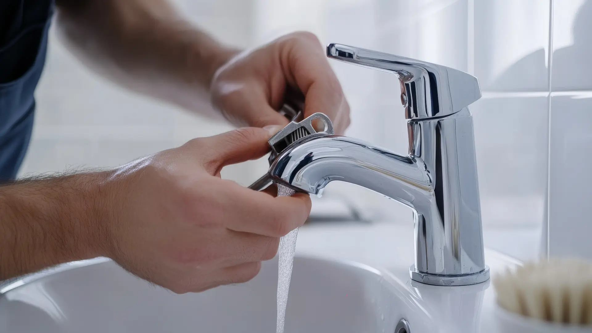 The Friendly Plumber fixing a tap